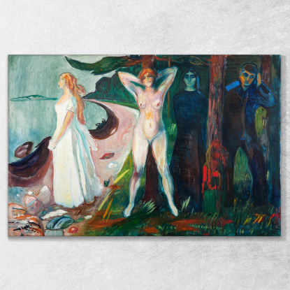 Le Donne Fatali Edvard Munch em20 quadro stampato su tela