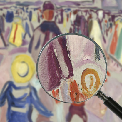 17 Maggio In Una Piccola Cittadina Norvegese Edvard Munch em38 quadro stampato su tela