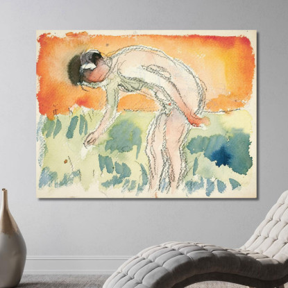 Atto Di Chinarsi Edvard Munch em44 quadro stampato su tela