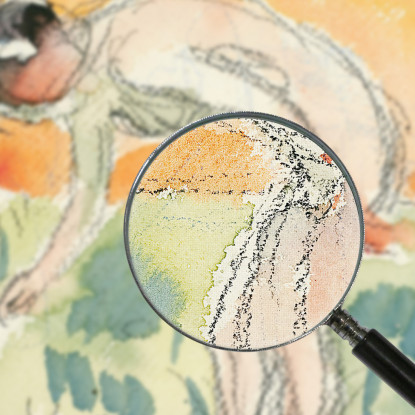 Atto Di Chinarsi Edvard Munch em44 quadro stampato su tela