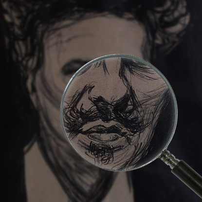 Agosto Strindberg Edvard Munch em56 quadro stampato su tela