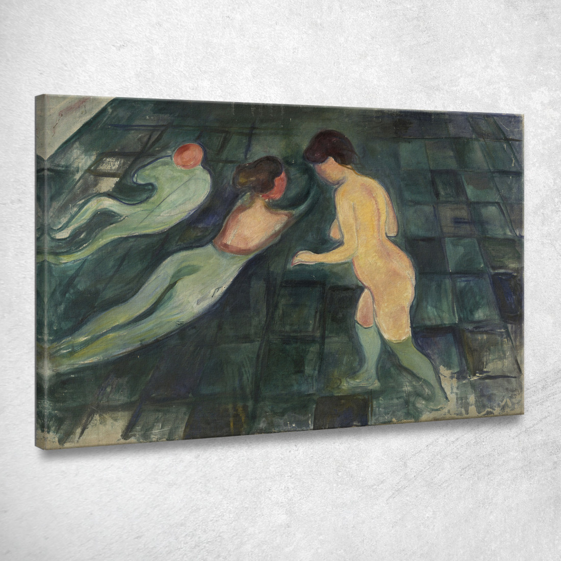 Donne Al Bagno Edvard Munch em66 quadro stampato su tela