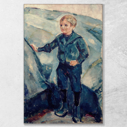 Ragazzo In Blu Edvard Munch em72 quadro stampato su tela