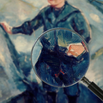 Ragazzo In Blu Edvard Munch em72 quadro stampato su tela