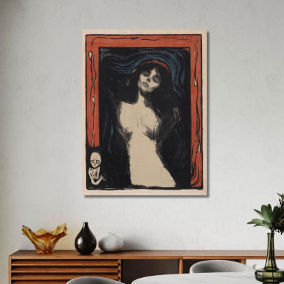Madonna Edvard Munch em99 quadro stampato su tela