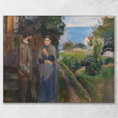 Passione Serale Edvard Munch em111 quadro stampato su tela