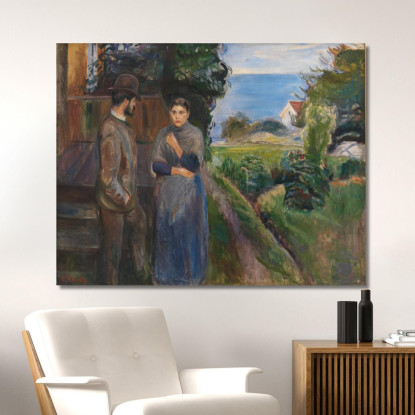 Passione Serale Edvard Munch em111 quadro stampato su tela