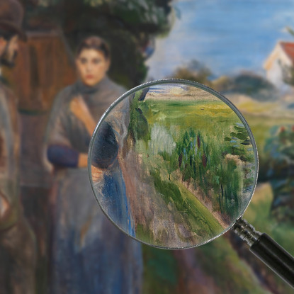 Passione Serale Edvard Munch em111 quadro stampato su tela