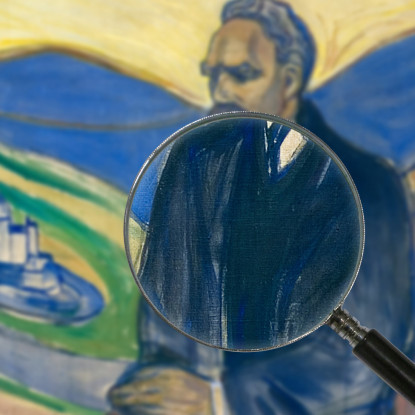 Friedrich Nietzsche Edvard Munch em121 quadro stampato su tela