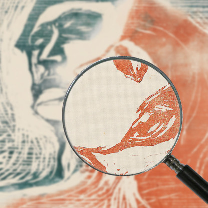 Baciare Testa A Testa Un Uomo E Una Donna Edvard Munch em136 quadro stampato su tela