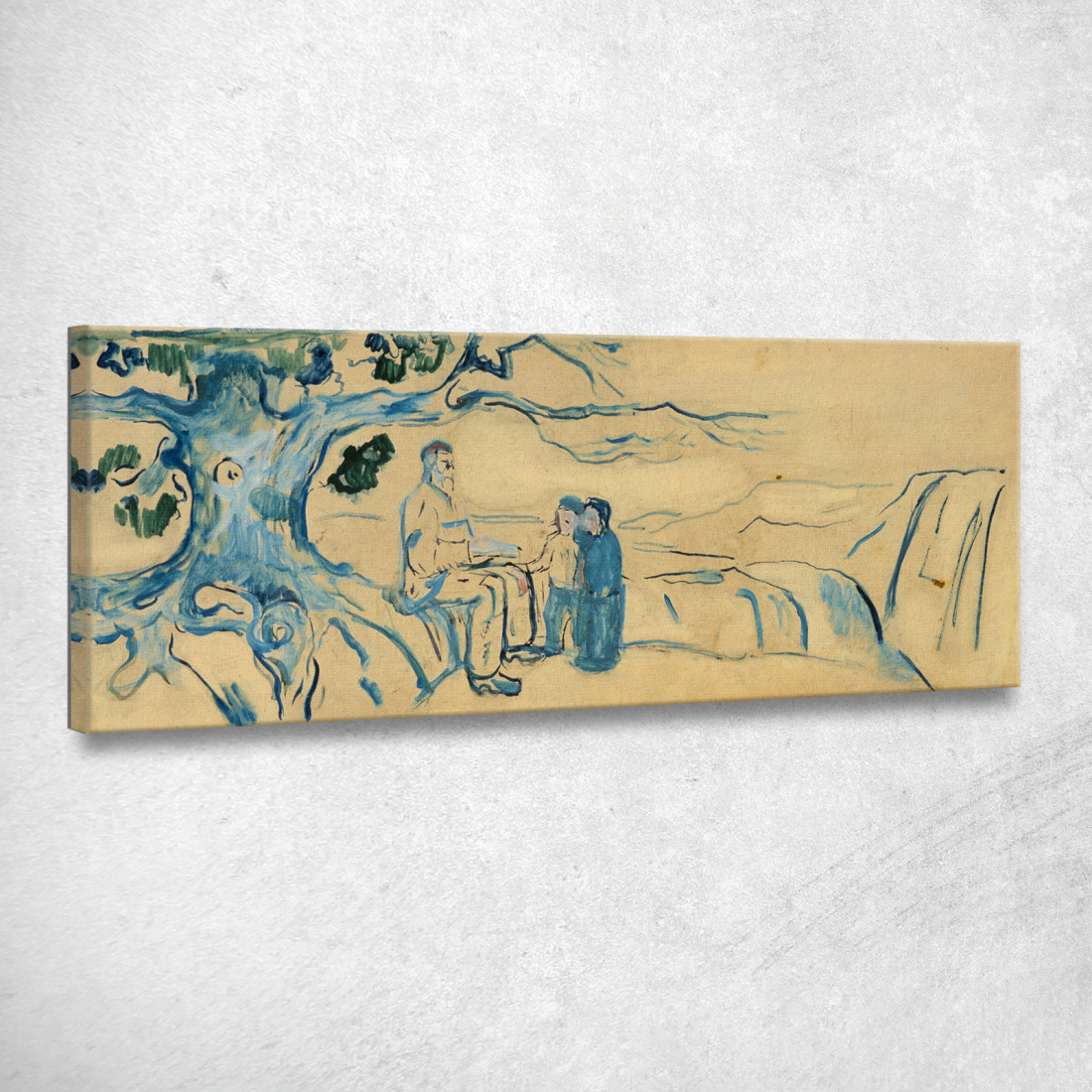 Storia Edvard Munch em141 quadro stampato su tela