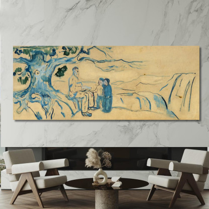 Storia Edvard Munch em141 quadro stampato su tela