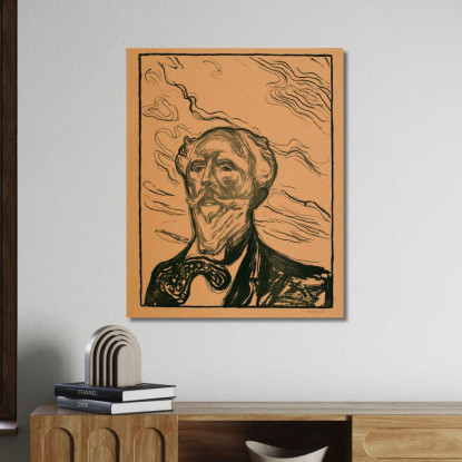 Holger Drachmann Edvard Munch em142 quadro stampato su tela