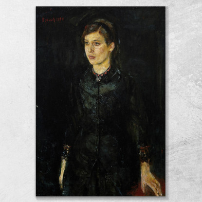 Inger In Nero Edvard Munch em151 quadro stampato su tela