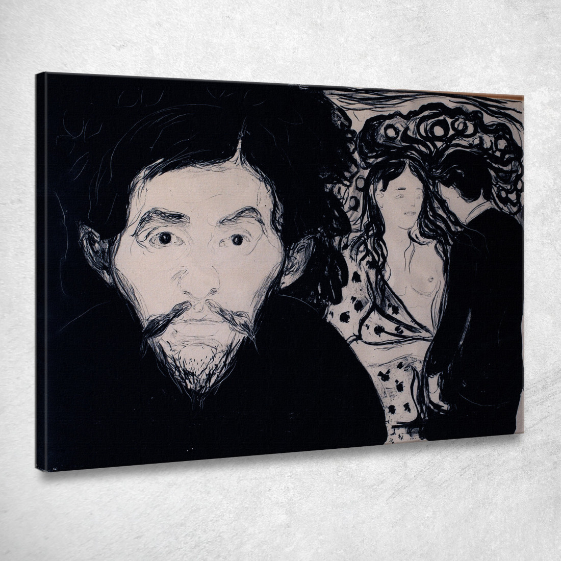 Gelosia 3 Edvard Munch em152 quadro stampato su tela