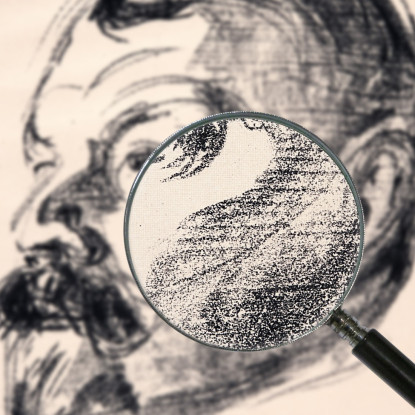 Jens Thiis Edvard Munch em155 quadro stampato su tela