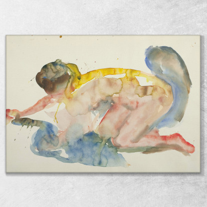 Atto In Ginocchio Edvard Munch em163 quadro stampato su tela