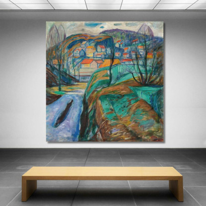 Kragerø In Primavera Kragerø In Primavera Edvard Munch em165 quadro stampato su tela