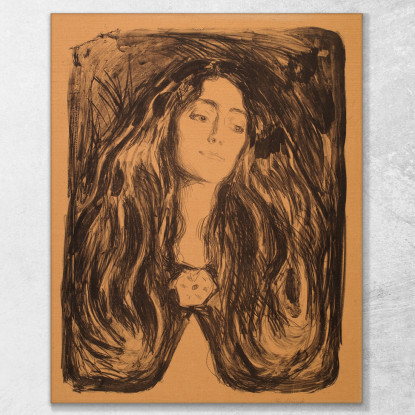 Madonna La Spilla. Eva Mudocci Edvard Munch em179 quadro stampato su tela