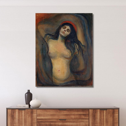 Madonna 1894 Edvard Munch em181 quadro stampato su tela