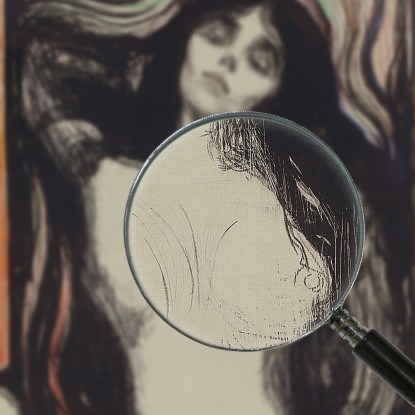 Madonna Edvard Munch em182 quadro stampato su tela