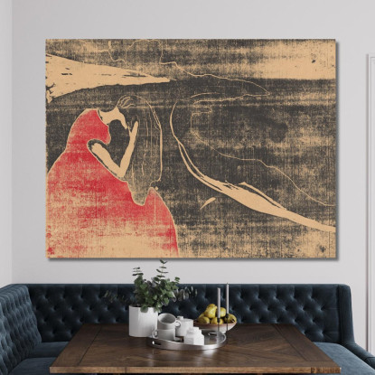 Malinconia Ii Edvard Munch em196 quadro stampato su tela