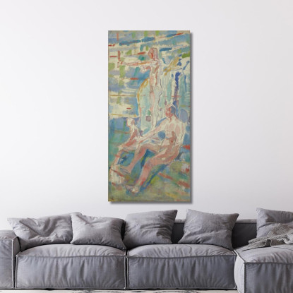 Gli Uomini Si Sono Rivolti Verso Il Sole Edvard Munch em197 quadro stampato su tela