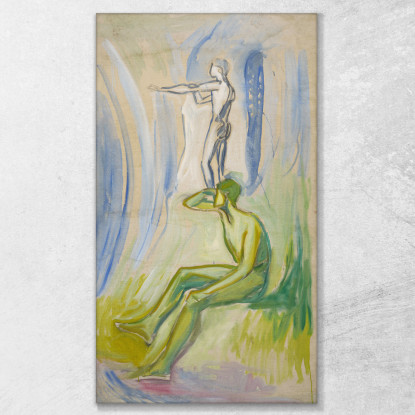 Uomini Che Si Rivolgono Verso Il Sole 2 Edvard Munch em198 quadro stampato su tela