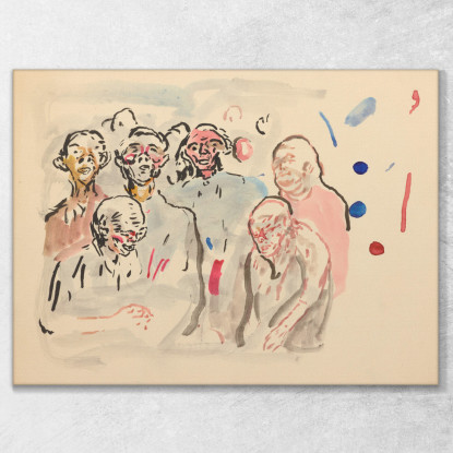 Persone Edvard Munch em200 quadro stampato su tela