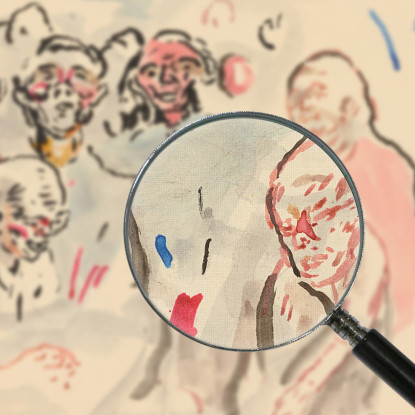 Persone Edvard Munch em200 quadro stampato su tela