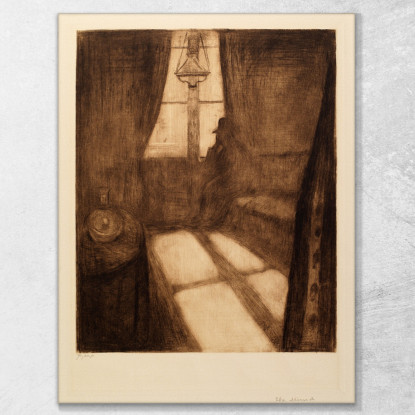 Chiaro Di Luna Chiaro Di Luna. Notte A St. Cloud Edvard Munch em207 quadro stampato su tela