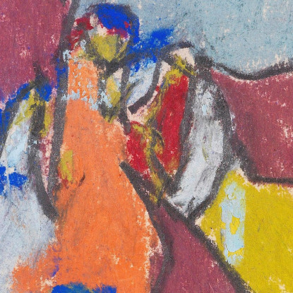 Gruppo Di Figure Adolf Hölzel ahl19 quadro stampato su tela