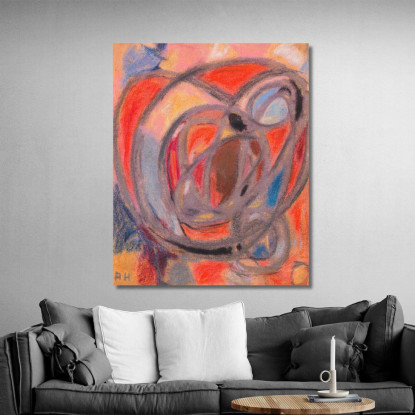 Composizione Di Forme Rotonde E Ovali Adolf Hölzel ahl26 quadro stampato su tela