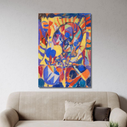 Composizione Adolf Hölzel ahl33 quadro stampato su tela