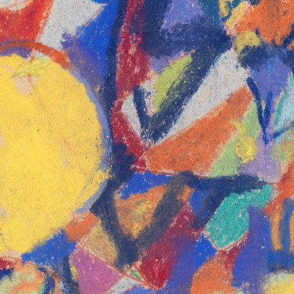 Composizione Adolf Hölzel ahl33 quadro stampato su tela