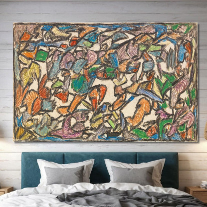 Giungla Leggera Adolf Hölzel ahl34 quadro stampato su tela