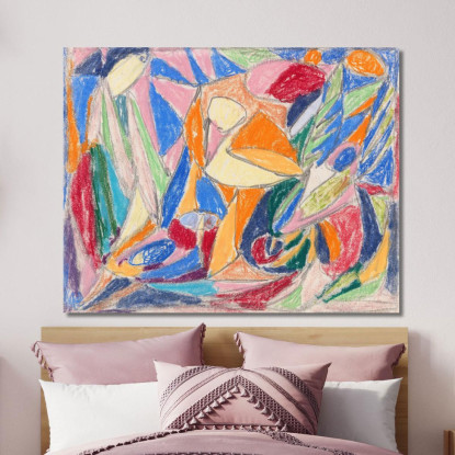 Senza Titolo 2 Adolf Hölzel ahl38 quadro stampato su tela