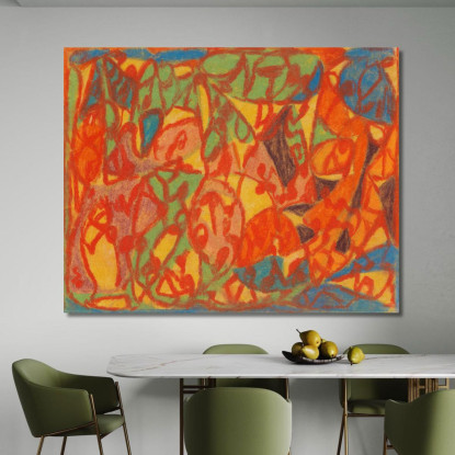 Senza Titolo 6 Adolf Hölzel ahl42 quadro stampato su tela