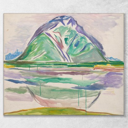Montagne Edvard Munch em215 quadro stampato su tela