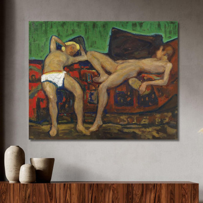 Due Atti Riposanti Adolf Hölzel ahl49 quadro stampato su tela