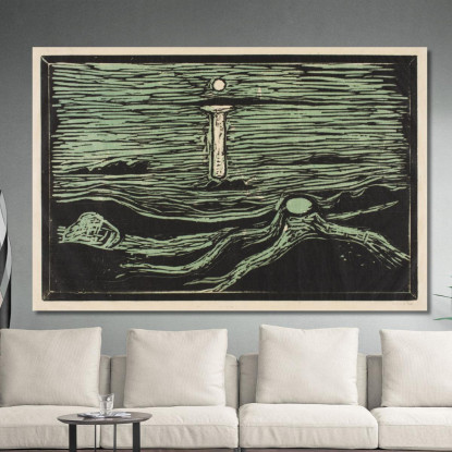 Riva Mistica 2 Edvard Munch em216 quadro stampato su tela