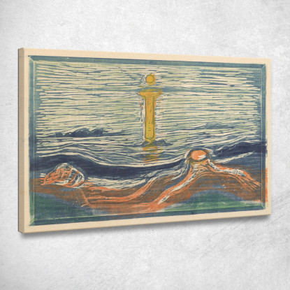 Riva Mistica Edvard Munch em217 quadro stampato su tela