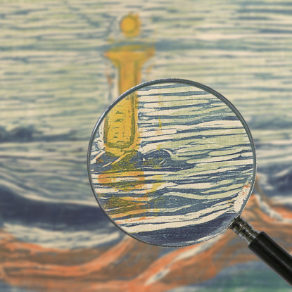 Riva Mistica Edvard Munch em217 quadro stampato su tela