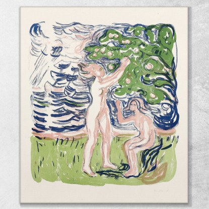 Neutro Edvard Munch em227 quadro stampato su tela
