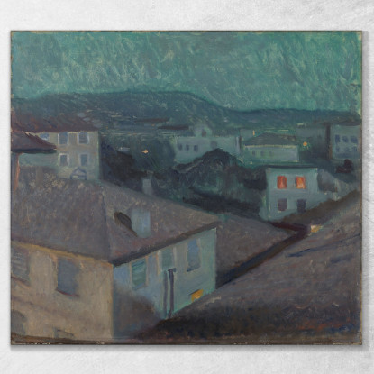 Notte A Nizza Edvard Munch em228 quadro stampato su tela