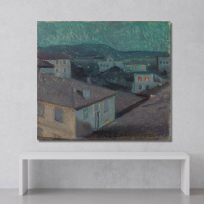 Notte A Nizza Edvard Munch em228 quadro stampato su tela