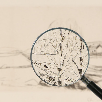 Paesaggio Norvegese Edvard Munch em230 quadro stampato su tela