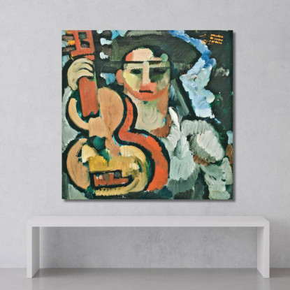 Cavaquinho Amadeo de Souza-Cardoso asc4 quadro stampato su tela
