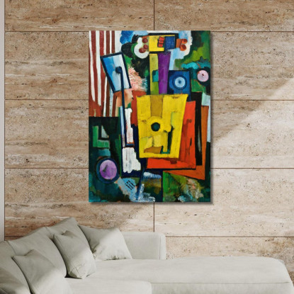 La Vita Dello Strumento Amadeo de Souza-Cardoso asc7 quadro stampato su tela