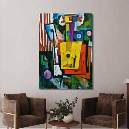 La Vita Dello Strumento Amadeo de Souza-Cardoso asc7 quadro stampato su tela